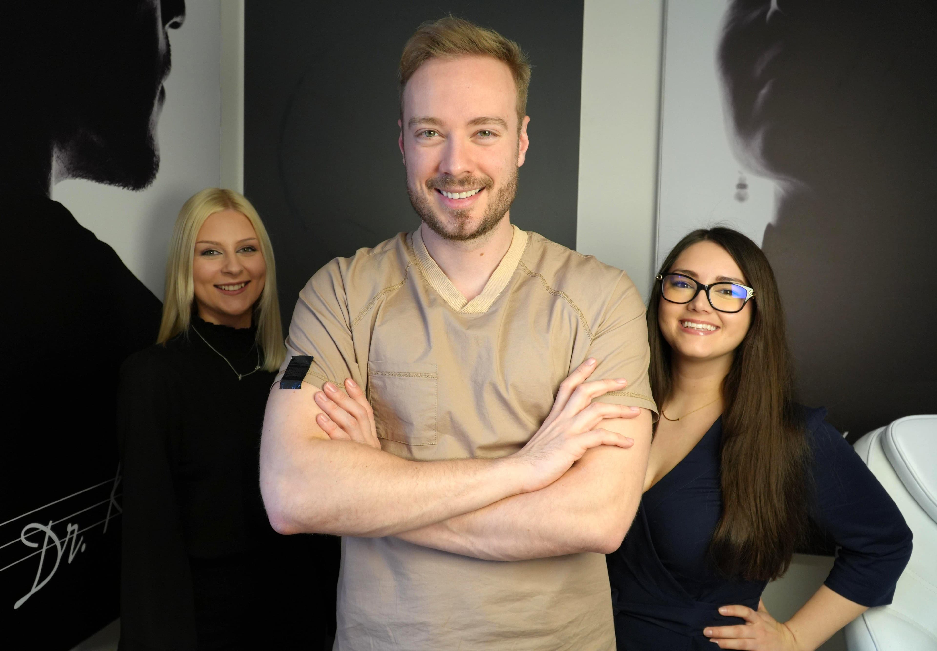 MUDr. Kicko v ordinaci kliniky Skinkick